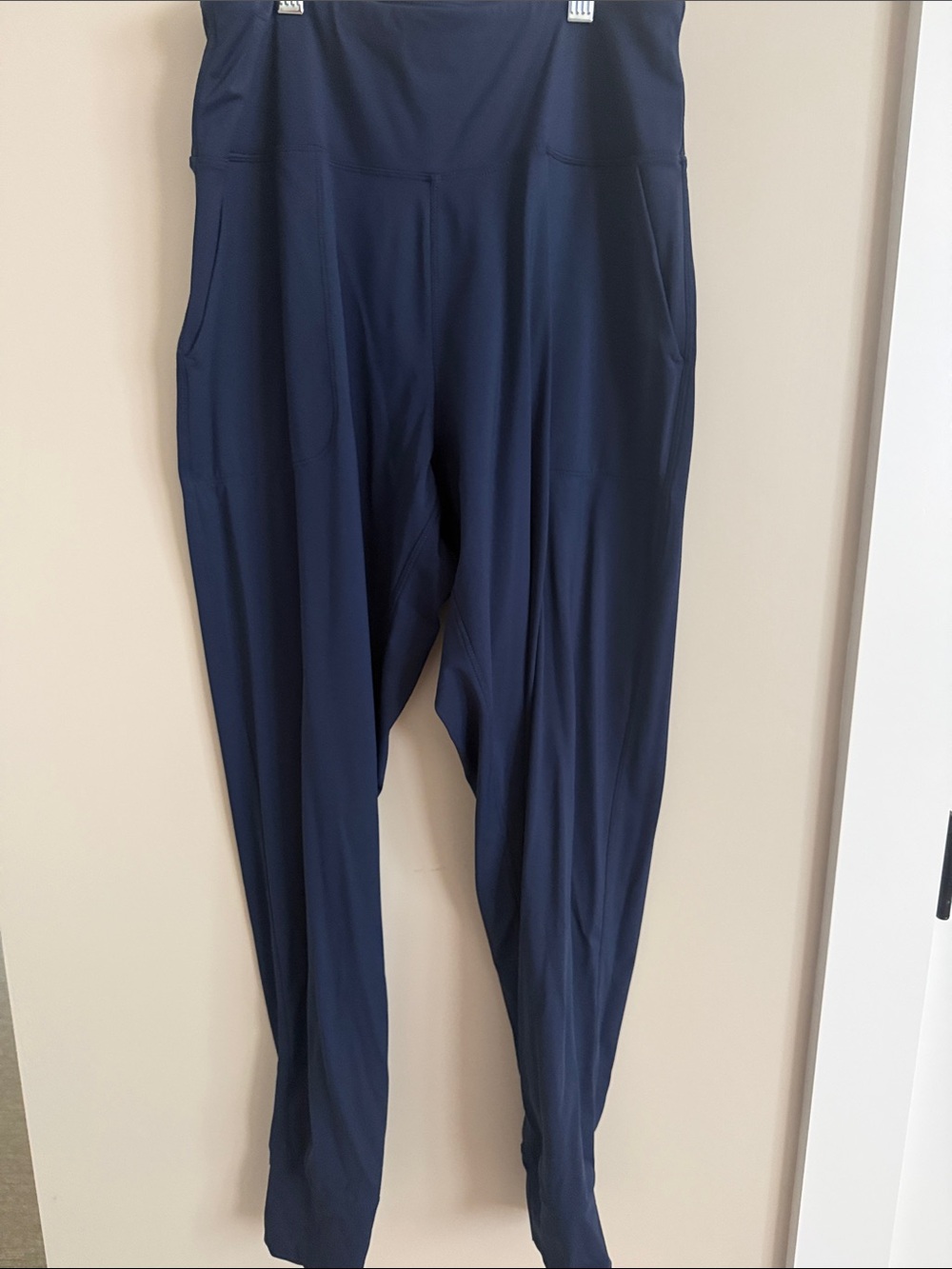 Women's Navy High-Waist Active Jogger Pants